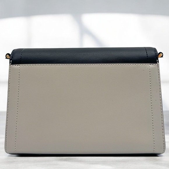 Michael Kors Kinsley Medium Shoulder Flap Crossbody Bag Optic White Multi - Picture 5 of 9